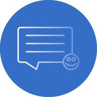 Comments Flat Bubble Icon vector