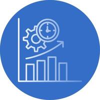 Productivity Flat Bubble Icon vector