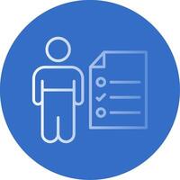 Responsibilaty Flat Bubble Icon vector