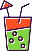 Soft Drink filled Design Icon vector