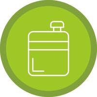 Flask Line Multi Circle Icon vector