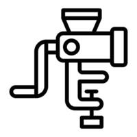 Mincer Line Icon Design vector