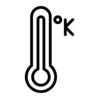 Kelvin Line Icon Design vector