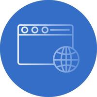 Web Flat Bubble Icon vector