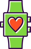 Smartwatch filled Design Icon vector