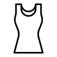 Tank Top Line Icon Design vector