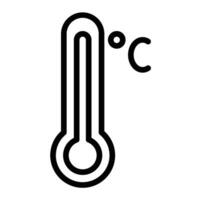 Celsius Line Icon Design vector