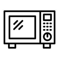 Microwave Line Icon Design vector