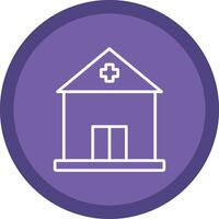 Building Line Multi Circle Icon vector