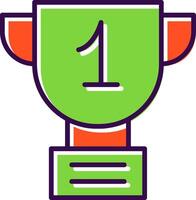Prize filled Design Icon vector