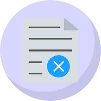 File Format Flat Bubble Icon vector