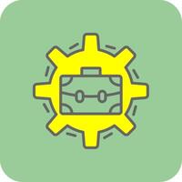 Software Development Filled Yellow Icon vector