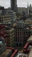 Spectacular aerial panorama of the city video