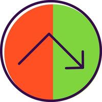 Bounce filled Design Icon vector