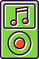 Music Player filled Design Icon vector