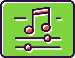 Music And Multimeda filled Design Icon vector