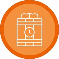 Dynamite Line Multi Circle Icon vector