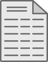 File Line Filled Light Icon vector