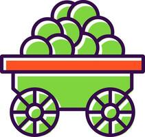 Wagon filled Design Icon vector