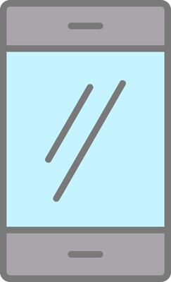 Smartphone Line Filled Light Icon