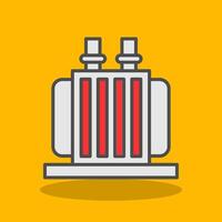 Transformer Filled Shadow Icon vector