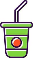 Soft Drink filled Design Icon vector