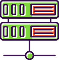 Server filled Design Icon vector