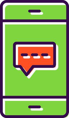 Live Chat filled Design Icon
