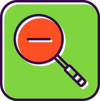 Zoom Out filled Design Icon vector