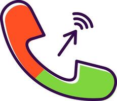 Phone Call filled Design Icon vector