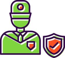Security Official filled Design Icon vector