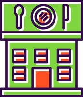 Restaurant filled Design Icon vector