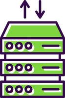 Data Center filled Design Icon vector