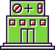 Pharmacy filled Design Icon vector