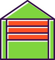 Garage filled Design Icon vector