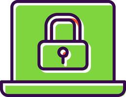 Security filled Design Icon vector