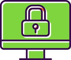 Security filled Design Icon vector