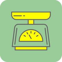 Weighing Glyph Gradient Corner Icon vector