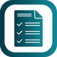 Customs Declaration Glyph Gradient Corner Icon vector