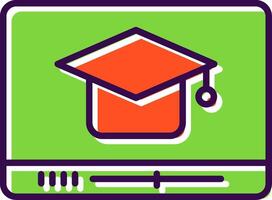 Educational filled Design Icon vector