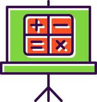 Maths filled Design Icon vector