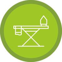 Iron Board Line Multi Circle Icon vector
