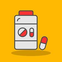 Medicine Filled Shadow Icon vector