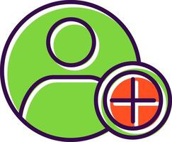 Add filled Design Icon vector