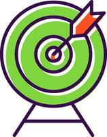 Target filled Design Icon vector