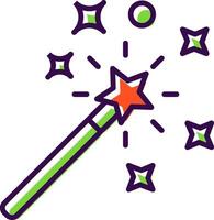 Magic Wand filled Design Icon vector