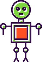 Robot filled Design Icon vector