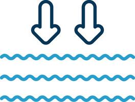 Arrows Line Blue Two Color Icon vector