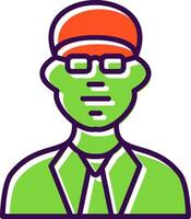 Man filled Design Icon vector