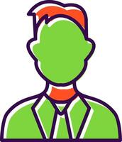 Man filled Design Icon vector
